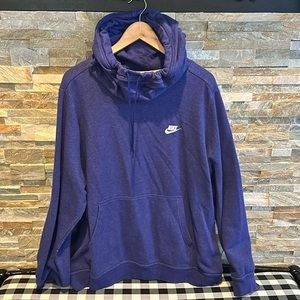 Womens Nike cowl funnel neck hooded fleece sweatshirt 2X